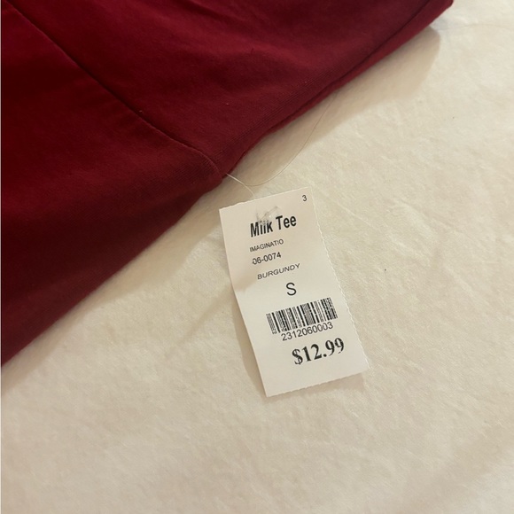 Milk tee dark red burgundy flared pants - Picture 6 of 6